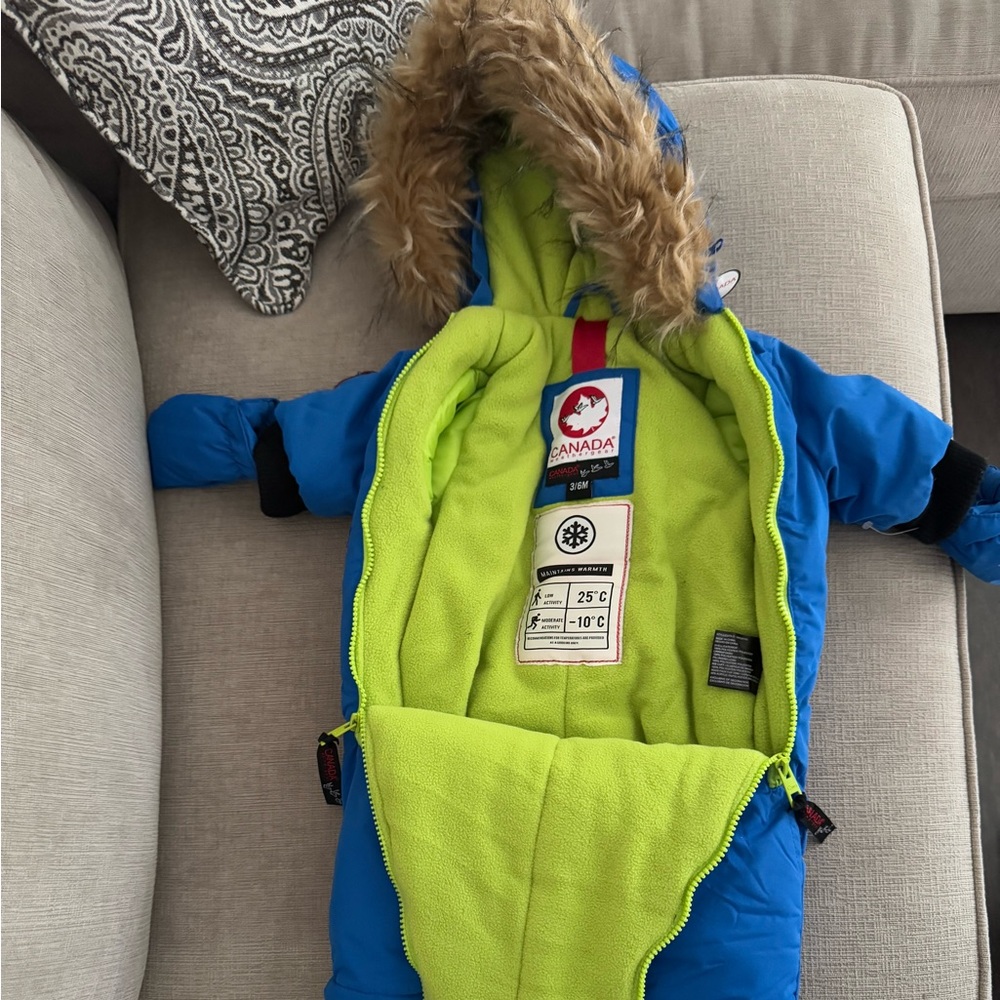 Knock off Canada goose, Canada weather gear 
Size 3-6 months 
Brand new